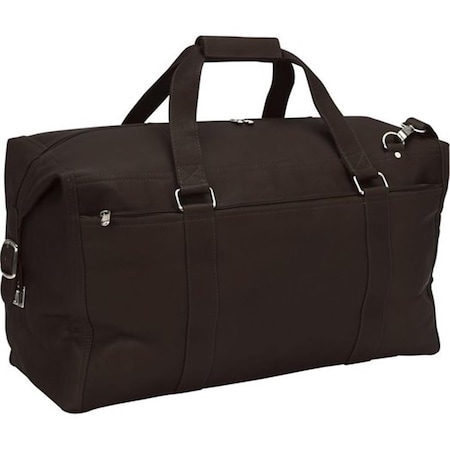 Piel Leather 2997 - CHC Extra Large Zip - Pocket Duffel - Chocolate 2997-CHC